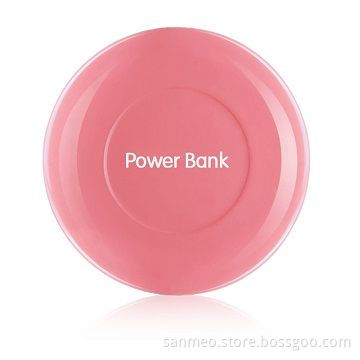 Portable Power Bank, 4,400mAh Elegant Circular Design, Special UV Painting, Power Capacity Indicator